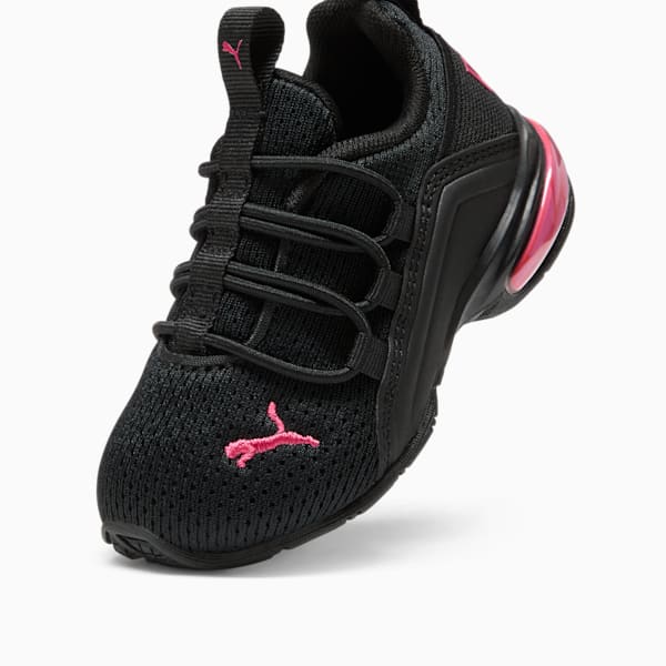 Tenis para infantes Axelion Mesh, PUMA Black-Garnet Rose, extralarge
